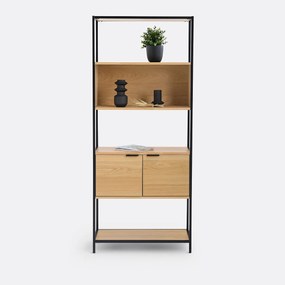 Moduleerbare etagère, 1 nis, 2 deuren, Volga