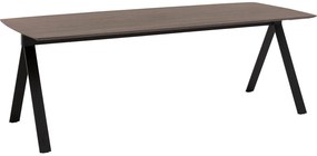 Goossens Excellent Eettafel Uniek, Semi rechthoekig 300 x 100 cm