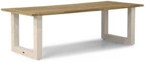 Dining Tuintafel rechthoekig 240 x 100 cm Aluminium/teak Taupe Talai