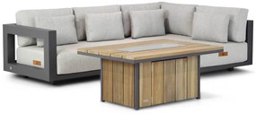 Hoek loungeset  Aluminium Grijs 4 personen 4 Seasons Outdoor Metropolitan/Lifestyle