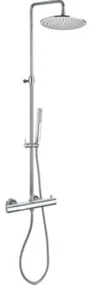Paffoni Light Douchecombinatie set H126.5cm diameter: 22.5cm 70cm Chroom ZCOL638LIQCR