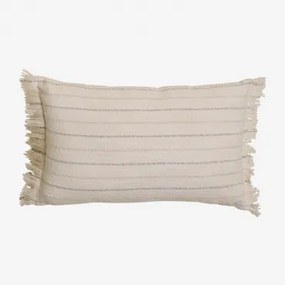 Rechthoekig Kussen 30x50 Cm Van Mawerit-katoen Natuurlijke Kleuren - Sklum