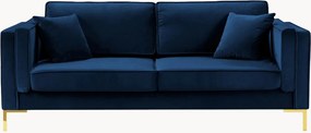 Bank Luis (3-zits) met fluweel effect, B 200 cm