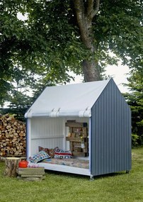Speelhuis vuren | Voorzien van wielen 120 x 203 x 198 cm