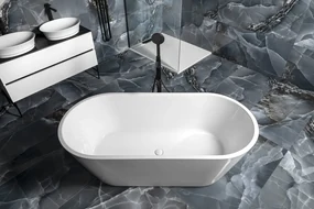 Polysan Azra vrijstaand bad 170x80x58cm wit glans
