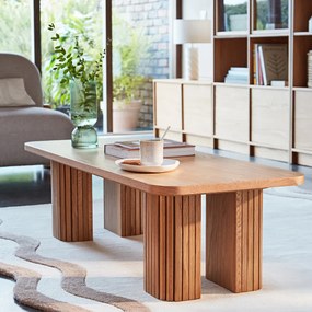 Eiken fineer salontafel Latti