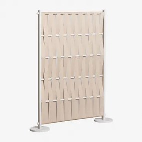 Tuinscherm Van Aluminium En Touw Tunas Beige Amandelroos & 105 X 150 Cm - Sklum