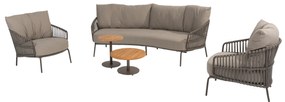 Volta Capalbio stoel bank loungeset 5 delig teak terre 4 Seasons Outdoor