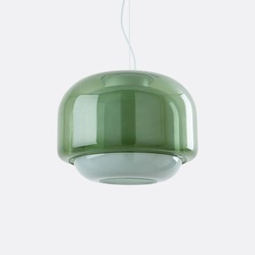 Hanglamp van gekleurd glas Ø30,5 cm, KINOKO