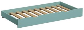 Peuter Turkoois Uitschuifbaar eenpersoonsbed met onderschuifbed - Leo voor kinderen Kinderen Peuter Junior 5056231723398 Children's Beds Home, Voor be