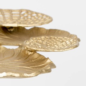 Ginkgo Blad Bijzettafel Goud - 60 X 57cm.