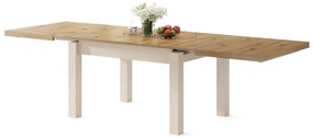 ROYAL GOUDEN eiken artisan / beige, EETTAFEL, UITSCHUIFBAAR