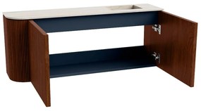 Mondiaz Joya DLux 100cm toiletmeubel ronding links ruby met wastafel faye rechts 1 kraangat meli