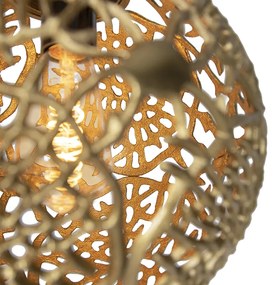 Art deco hanglamp goud rond 3-lichts - Maro