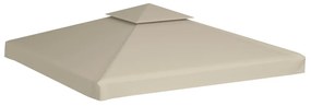 vidaXL Vervangend tentdoek prieel 310 g/m² 3x3 m beige