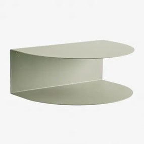 Set Van 2 Zwevende Nachtkastjes Van Roestvrij Staal Taifa Groen – Khaki - Sklum