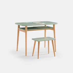 Bureau + bank, school stijl, Jimi