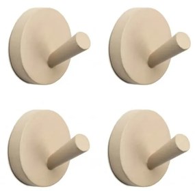 KidsDepot Kapstokhaak 4 st Xion 8 cm hout gebroken wit