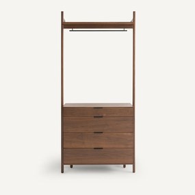 Kledingrek met ladekast voor dressing, Rory