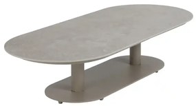 4 Seasons Outdoor Boaz loungetafel latte met ovaal blad 150 x 60 cm (H 35 cm) Loungetafel   beige weerbestendig