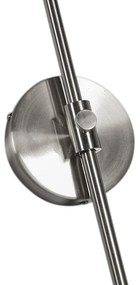 Moderne wandlamp staal zonder kap - Boog