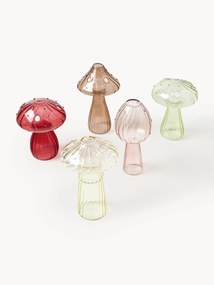 Glazen vazen Mushroom, set van 5