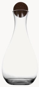 Mondgeblazen karaf Nature met kurken stop, 2 L