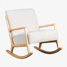 Set Van 2 Maylene Gestoffeerde Schommelstoelen Chenille White - Sklum
