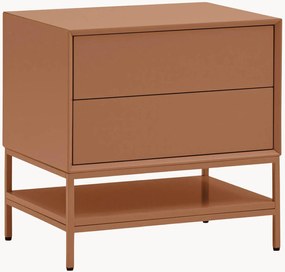 Houten nachtkastje Platt met lades