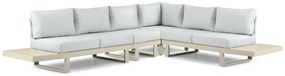Hoek loungeset 6 personen Aluminium Taupe Lifestyle Garden Furniture Lorenzo