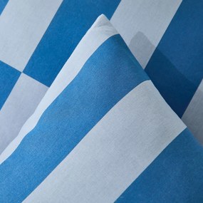 Kussensloop voor kinderen in 50% gerecycled katoen, TABAKA BLEU