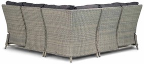 Dining Loungeset 5 personen Wicker Taupe  Garden Collections Chicago/Hamilton