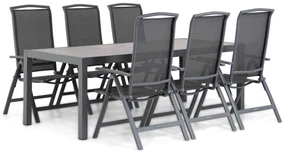 Lifestyle Garden Furniture Tirana/Residence Dining Tuinset Aluminium/textileen Grijs 7-delig