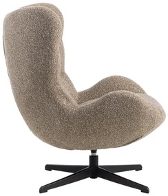 Oorfauteuil Modern Bruine Stof