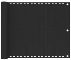 vidaXL Balkonscherm HDPE 75x600 cm antraciet