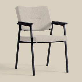 Bodio Elva Zand Eetkamerstoel Met Armleuningen