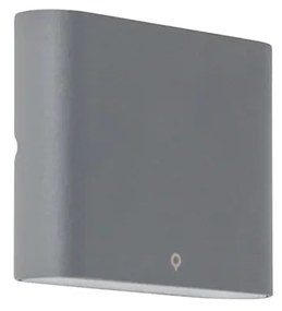 Buitenlamp Moderne wandlamp antraciet 11,5 cm incl. LED IP65 - Batt Modern IP65 Buitenverlichting