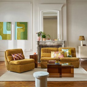 Rechthoekige kussenhoes, geborduurd katoen, geometrisch patroon, DYONIS