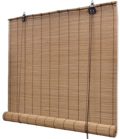 vidaXL Rolgordijn 140x220 cm bamboe bruin