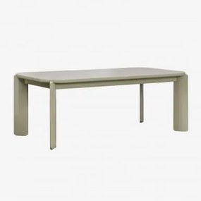 Rechthoekige Eettafel 200x100 Cm In Mdf Genève Groen – Salie - Sklum