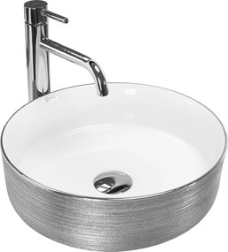 Opzetwastafel Rea Sami Brush Silver