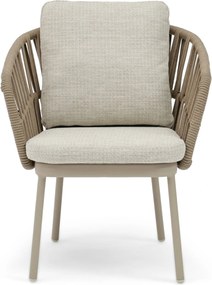 Tuinset 4 personen 140 cm Rope Zand/Beige Coco Elara/Fungo