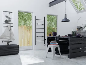 Sapho Barbo elektrische radiator mat zwart 60x160cm 160W