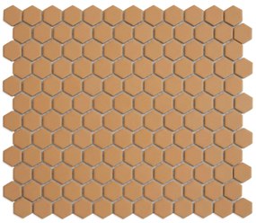 The Mosaic Factory Hexagon mozaïek tegels 23x26cm tuscany gold mat
