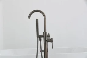 Saniclear Iron vrijstaande badkraan verouderd ijzer - gunmetal