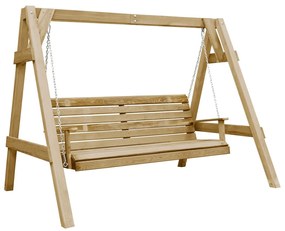 vidaXL Schommelbank 205x150x157 cm geïmpregneerd grenenhout