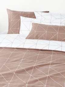 Katoenen dekbedovertrek Marla met patroon