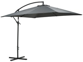 Garden Impressions Corfu parasol 250x250 - donker grijs