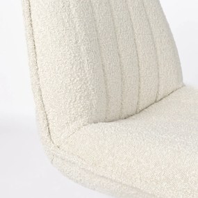 Draaibare Fauteuil Wit Boucle