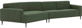 Goossens Excellent Hoekbank Prato groen, stof, 2,5-zits, modern design